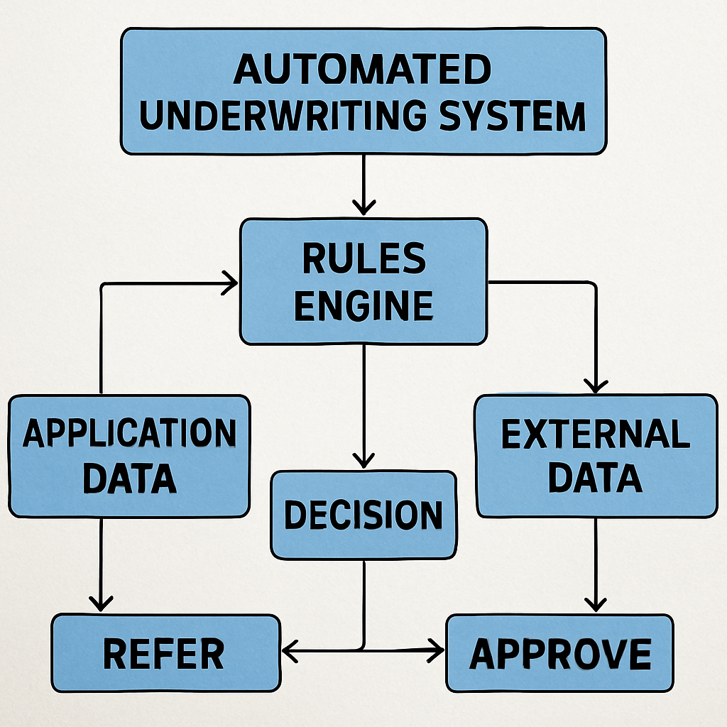 Flowchart of an Automated Underwriting System